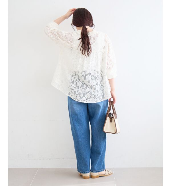  「フラワーメッシュレースカーデ」|カーディガン|