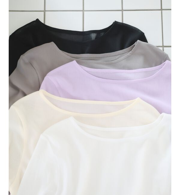  「シアークルーネックプルオーバー」|Tシャツ・カットソー|