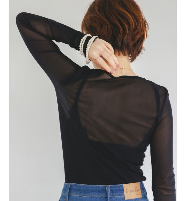  「シアークルーネックプルオーバー」|Tシャツ・カットソー|ブラック