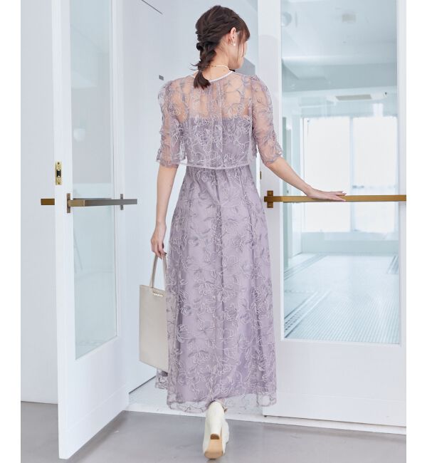  「フラワーエンブロイダリーセットドレス」|ドレス|