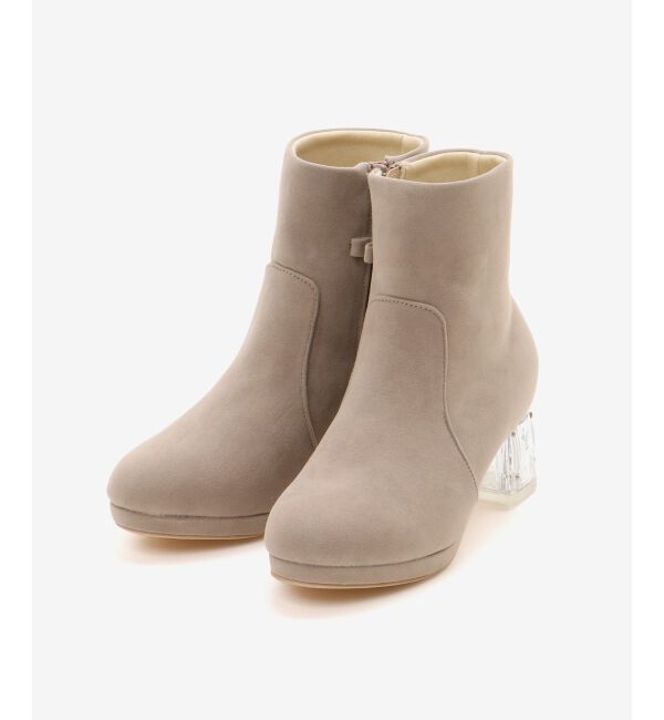  「取り外しパールビジューブーツ」|ショートブーツ|