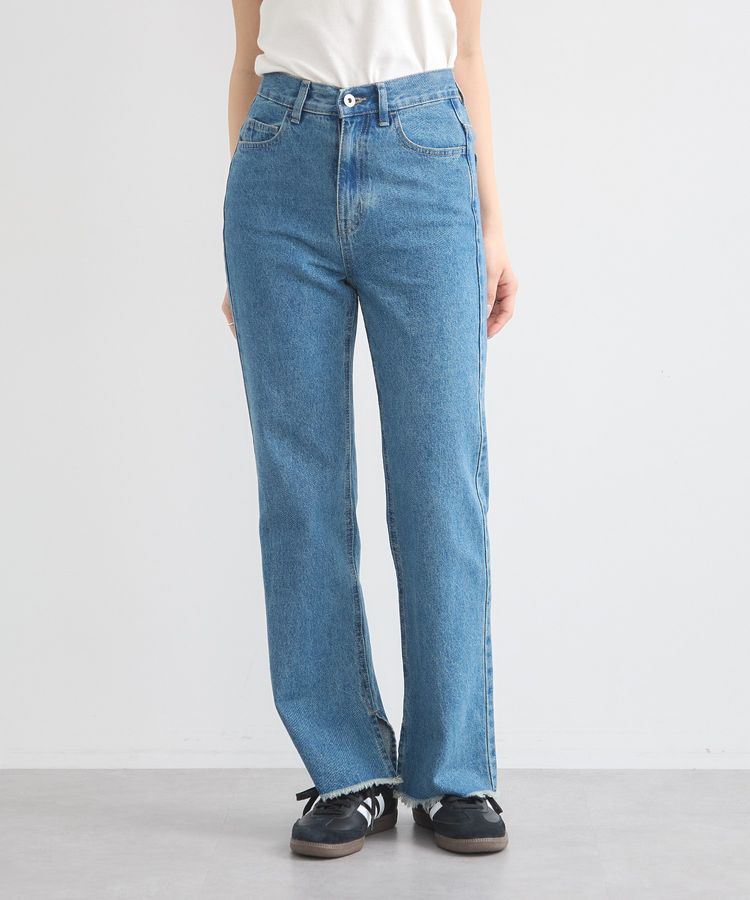 earth music&ecology「カットオフフレアデニムパンツ」|デニム|