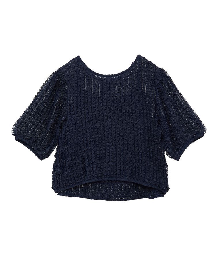 earth music&ecology「ミニフリルカットレースアンサンブル」|カーディガン|