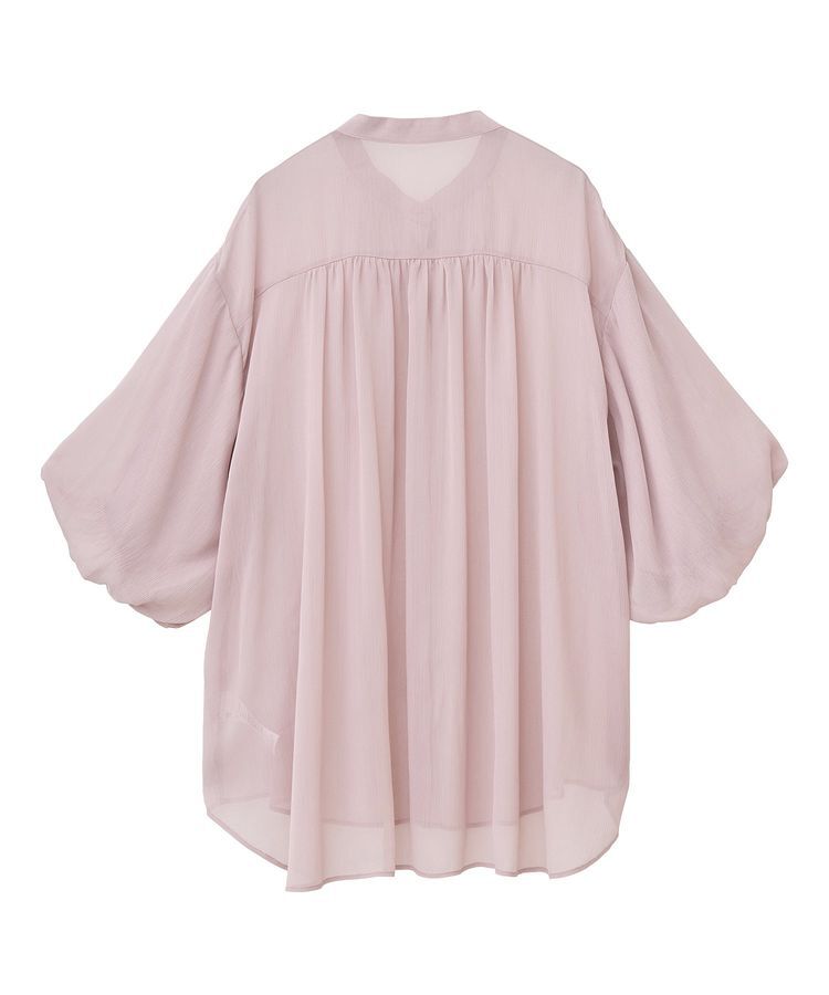 earth music&ecology「バルーンスリーブシアーシャツ」|シャツ・ブラウス|