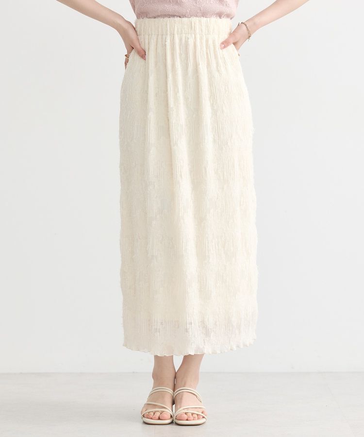 earth music&ecology「マジョリカプリーツナロースカート」|タイト|