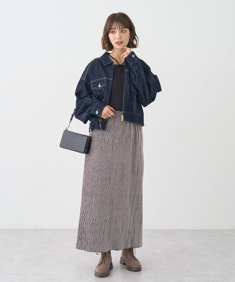 earth music&ecology「チェーンリブホルターネックプルオーバー」|Tシャツ・カットソー|