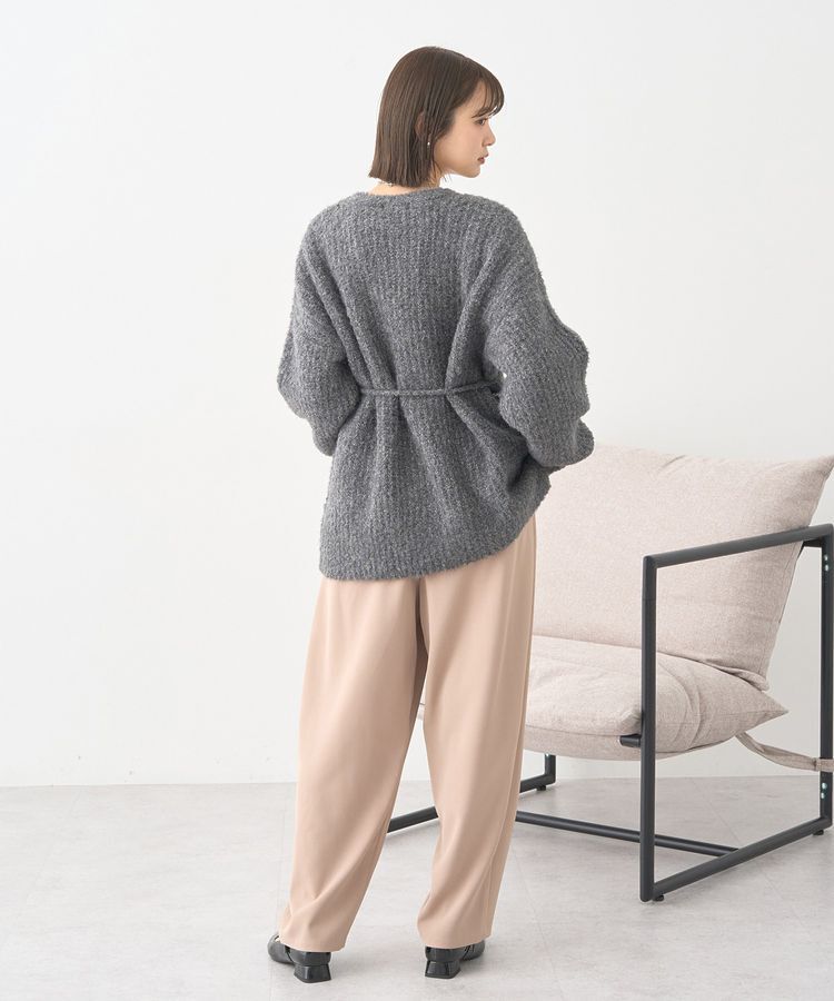 earth music&ecology「MIXカラーブークレカーディガン」|カーディガン|