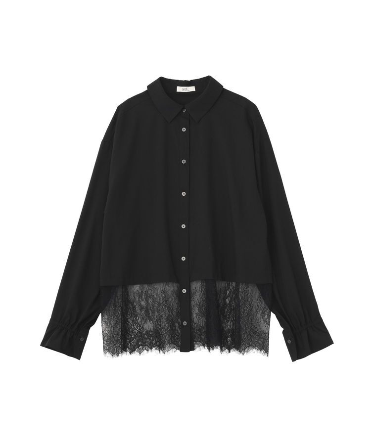 earth music&ecology「適ON レースヘムシャツ」|シャツ・ブラウス|