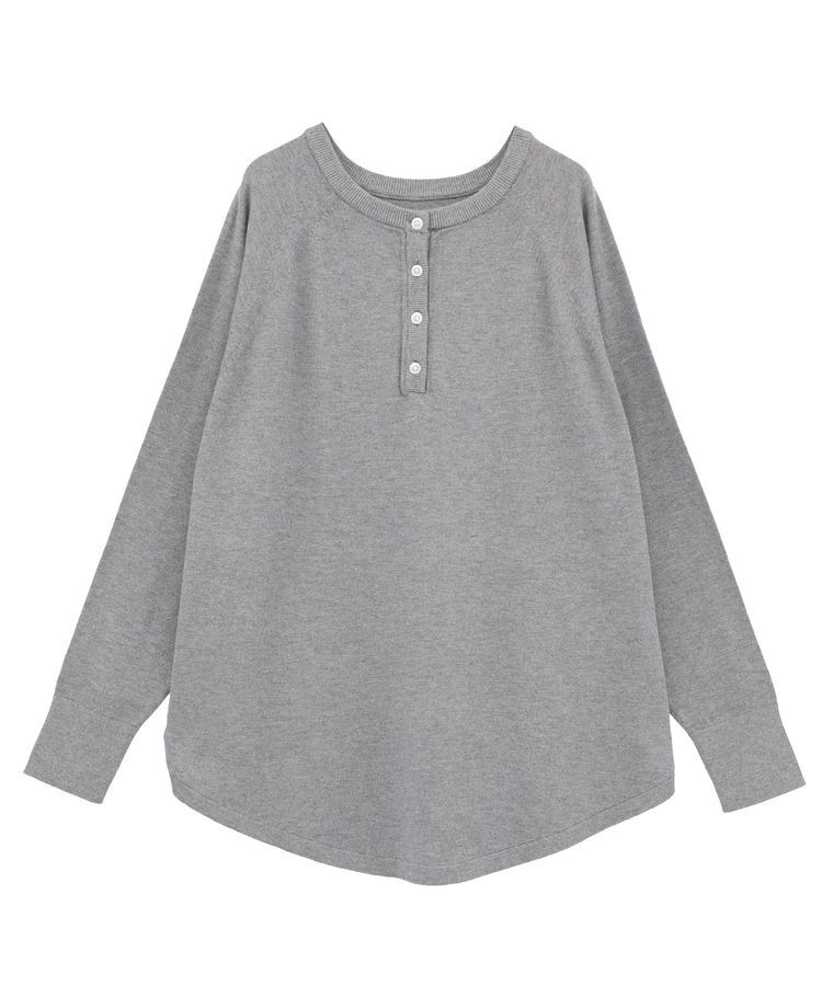 AMERICAN HOLIC「バイパチ2WAYヘンリーネックニットプルオーバー＜静電気軽減＞」|ニット・セーター|