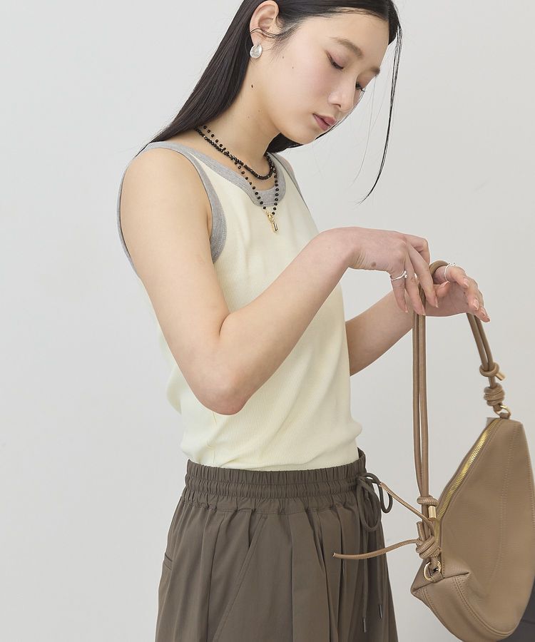 AMERICAN HOLIC「【抗菌防臭】バイカラーテレコタンクトップ」|インナー|