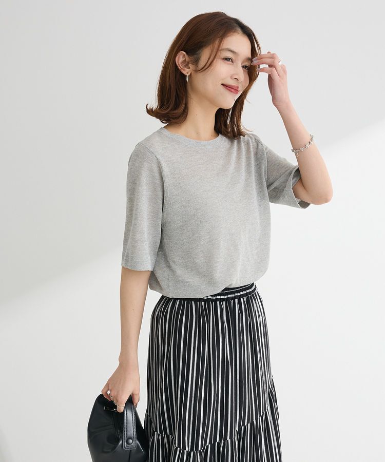 Green Parks「・Petit Fleur ラメシアーニット」|Tシャツ・カットソー|