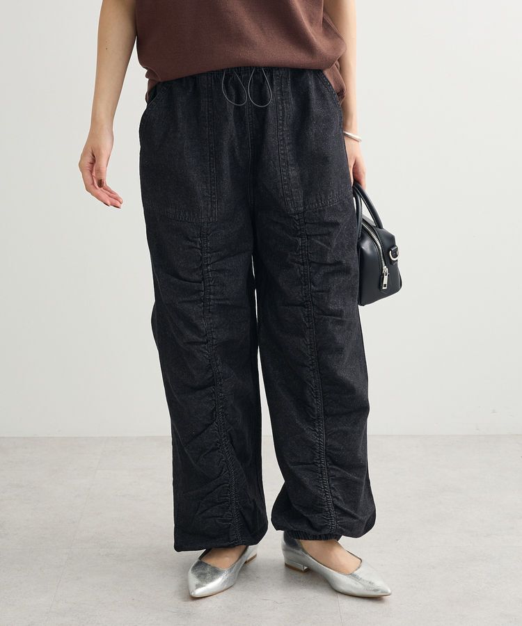 Green Parks「・SUGAR SPOON デニムギャザーパンツ」|デニム|