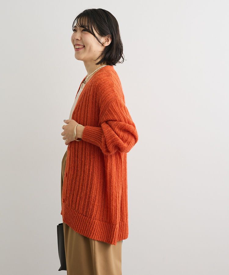 Green Parks「シアーニットVネックカーディガン」|カーディガン|