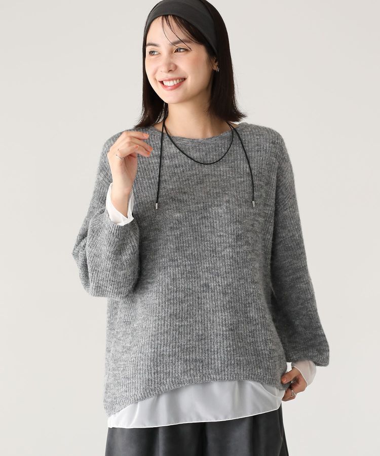 Green Parks「シアーゆったりニットプルオーバー」|ニット・セーター|