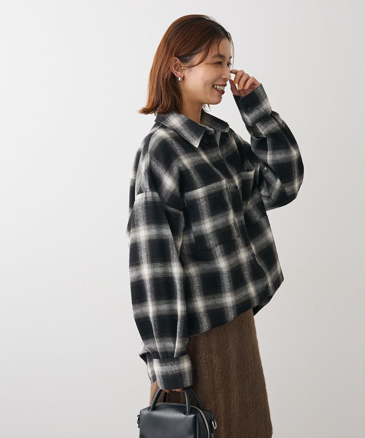 Green Parks「・ELENCARE DUE 2wayチェックビックシャツ」|チュニック|