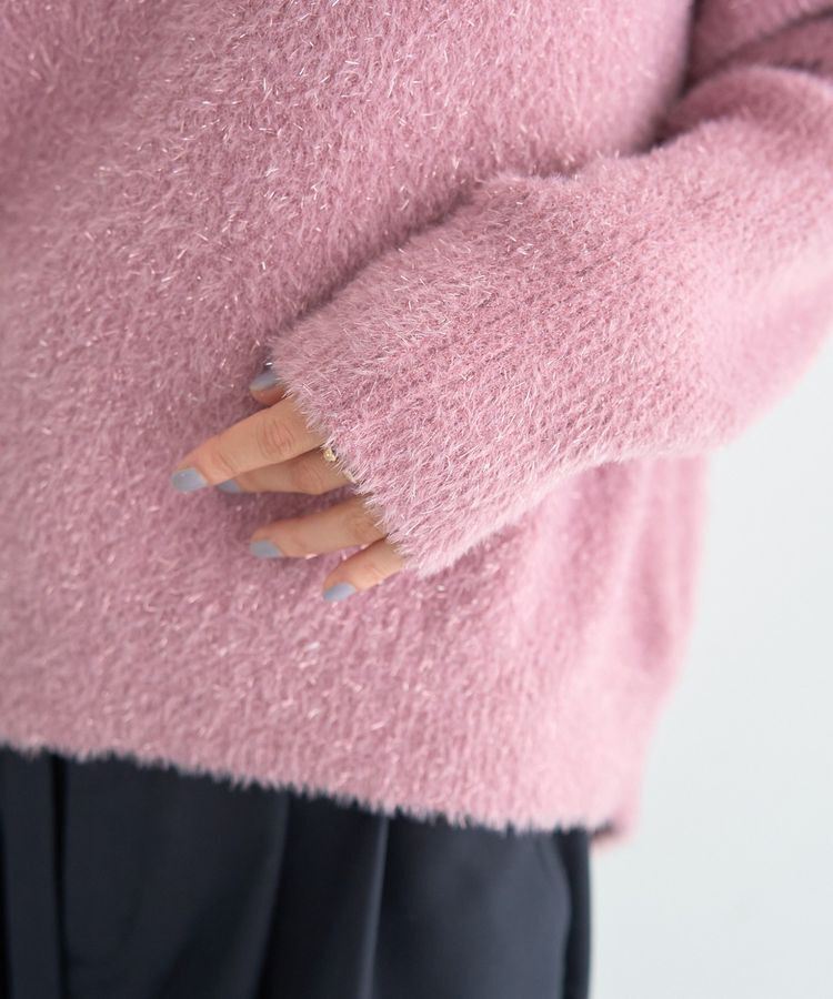 YECCA VECCA「ラメシャギードルマンニット」|ニット・セーター|