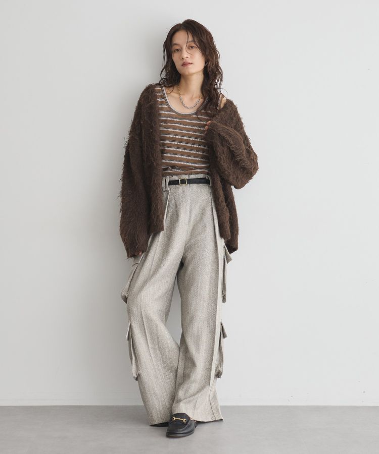 GARAGE OF GOOD CLOTHING「ランダムリブボーダータンク」|キャミソール|