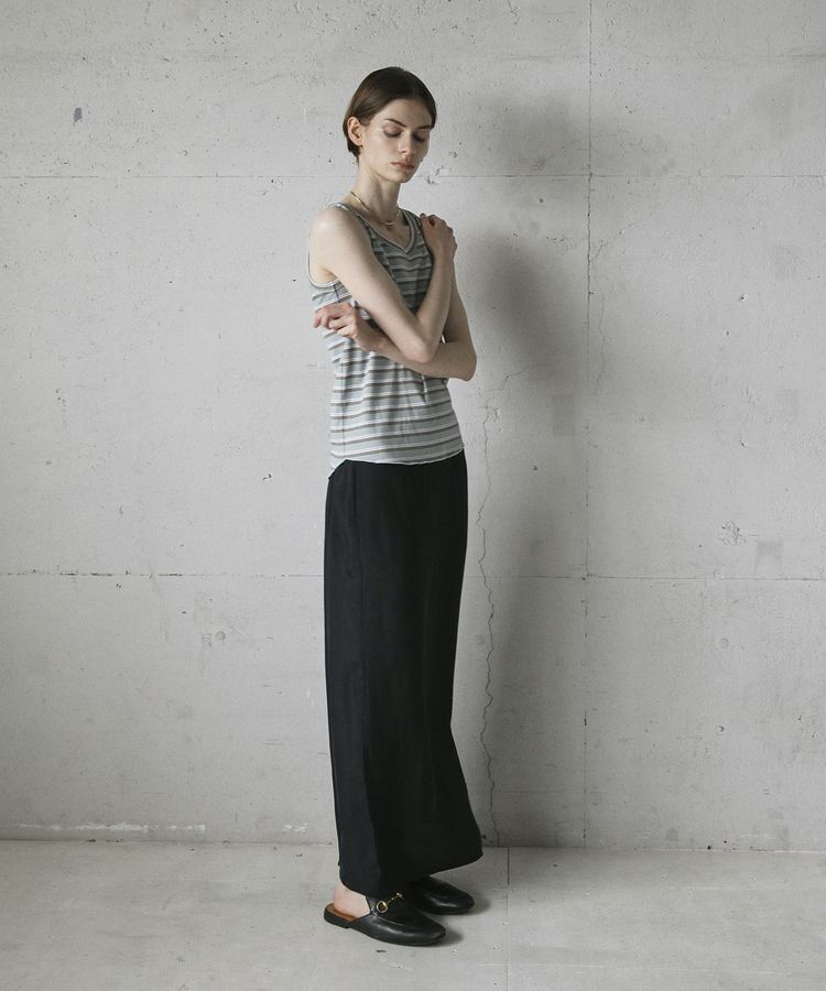 GARAGE OF GOOD CLOTHING「ランダムリブボーダータンク」|キャミソール|