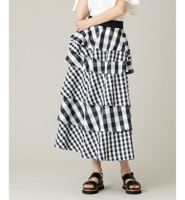 LOULOU WILLOUGHBY「《ドラマ着用》【LOULOU WILLOUGHBY】タフタミルフィーユスカート」|スカート|