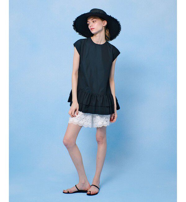 LOULOU WILLOUGHBY「【LOULOU WILLOUGHBY】ブロードフリルブラウス」|シャツ・ブラウス|