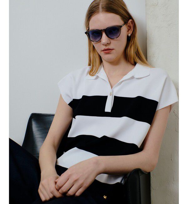 allureville「サマーラガーシャツ」|ニット・セーター|ホワイト系