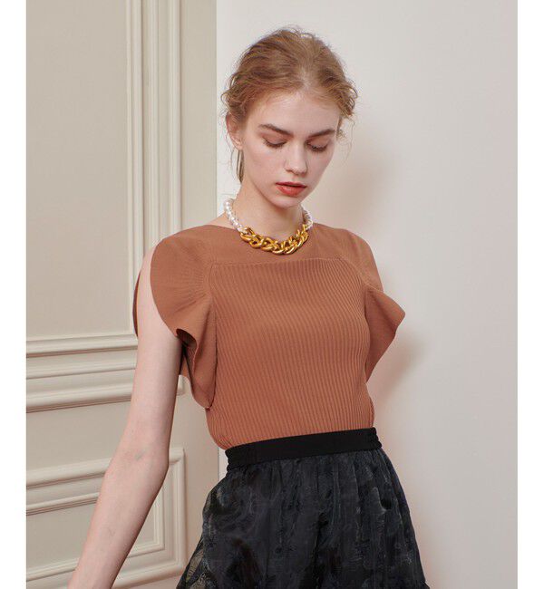 LOULOU WILLOUGHBY「【LOULOU WILLOUGHBY】スキャーラッププルオーバー」|ニット・セーター|