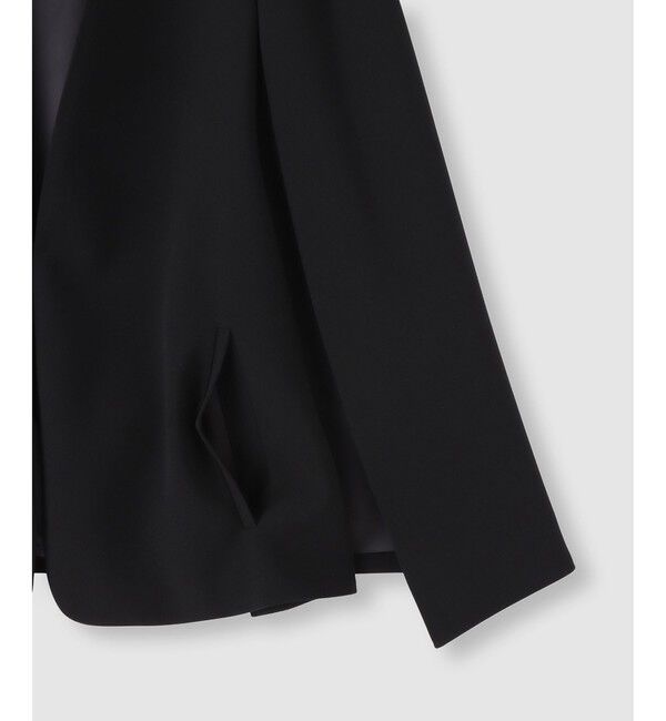 LOULOU WILLOUGHBY「◇【LOULOU WILLOUGHBY】リトルブラックケープジャケット」|ノーカラージャケット|