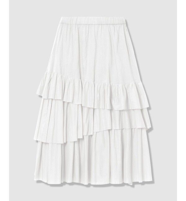 allureville「イレギュラーティアードスカート」|スカート|ホワイト