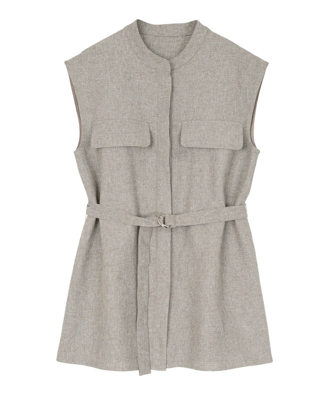 ur's「リネンライクノースリーブトップス」|シャツ・ブラウス|