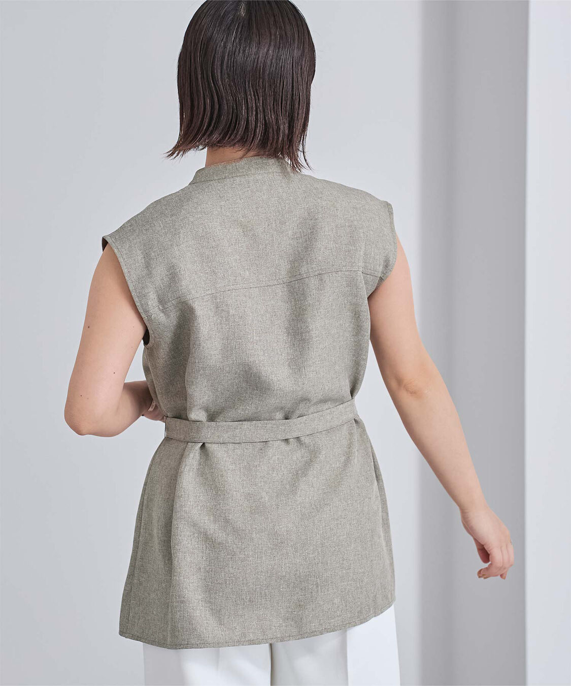 ur's「リネンライクノースリーブトップス」|シャツ・ブラウス|