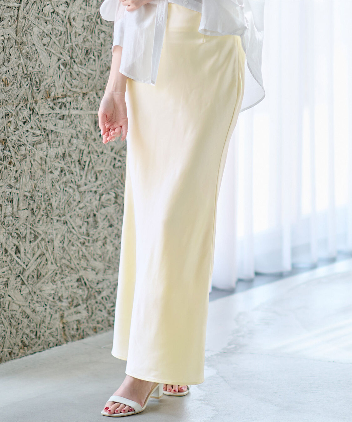 ur's「サテンマーメイドマキシスカート」|スカート|