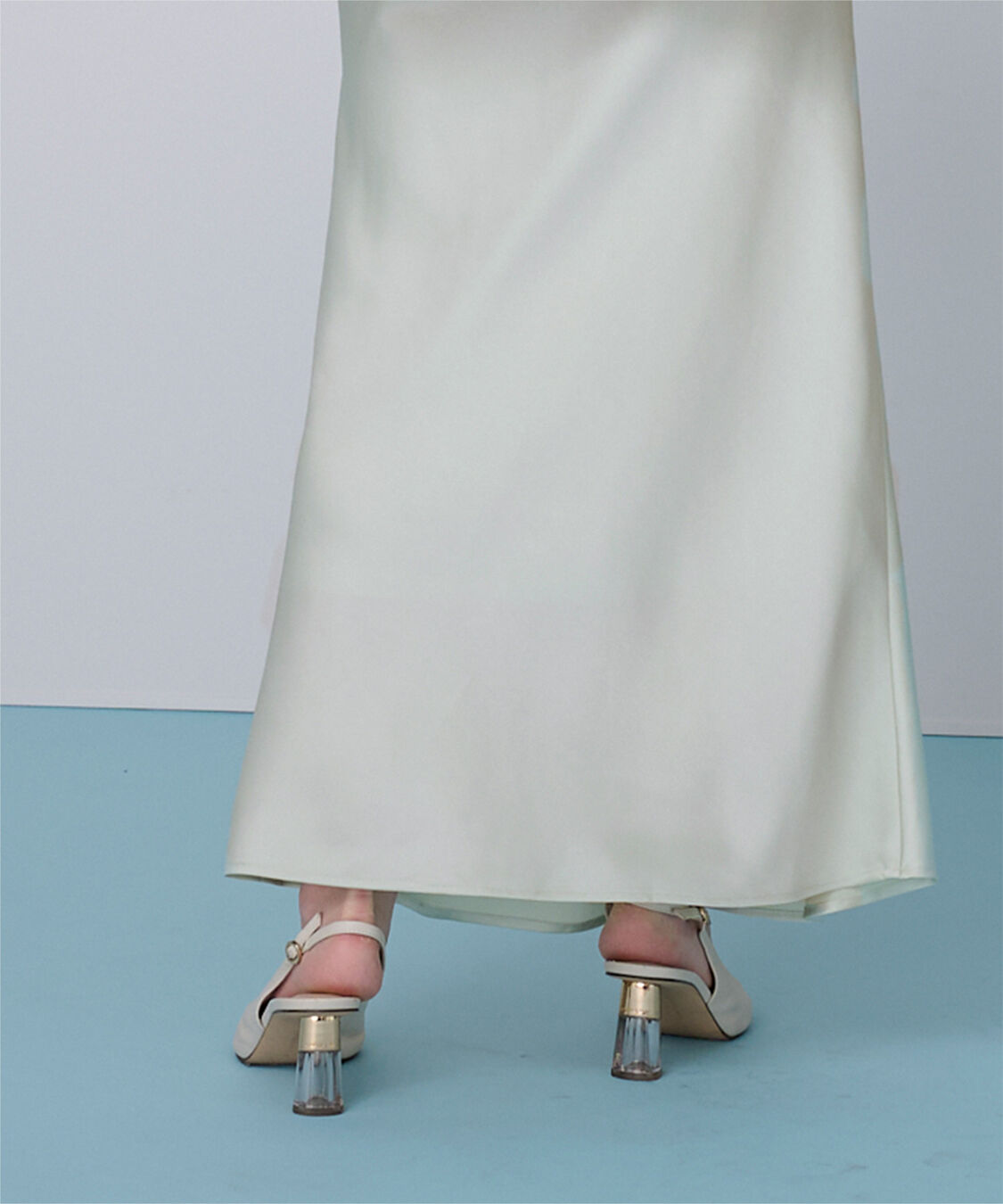 ur's「サテンマーメイドマキシスカート」|スカート|