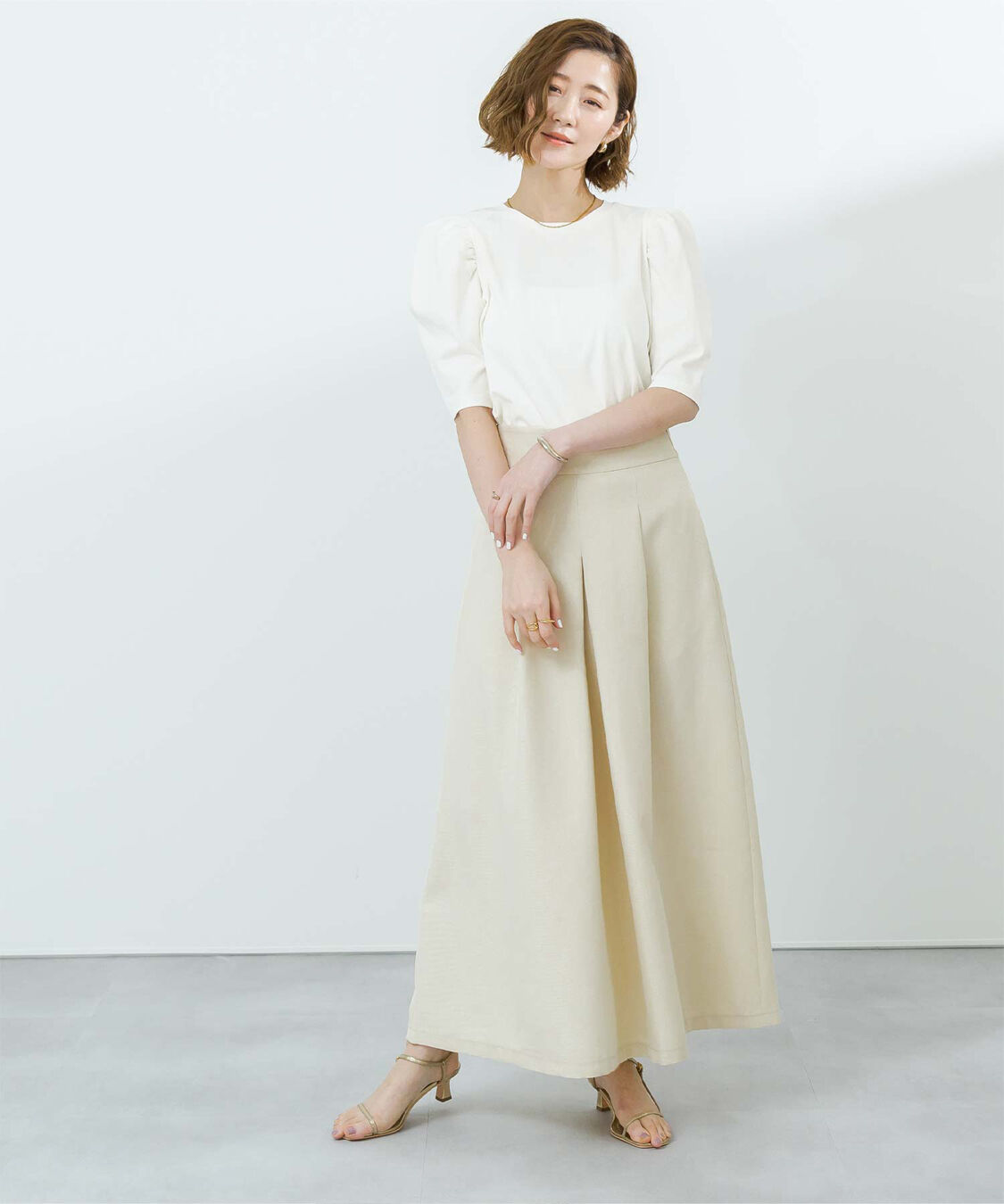 ur's「汗染み防止パフスリーブTシャツ」|Tシャツ・カットソー|