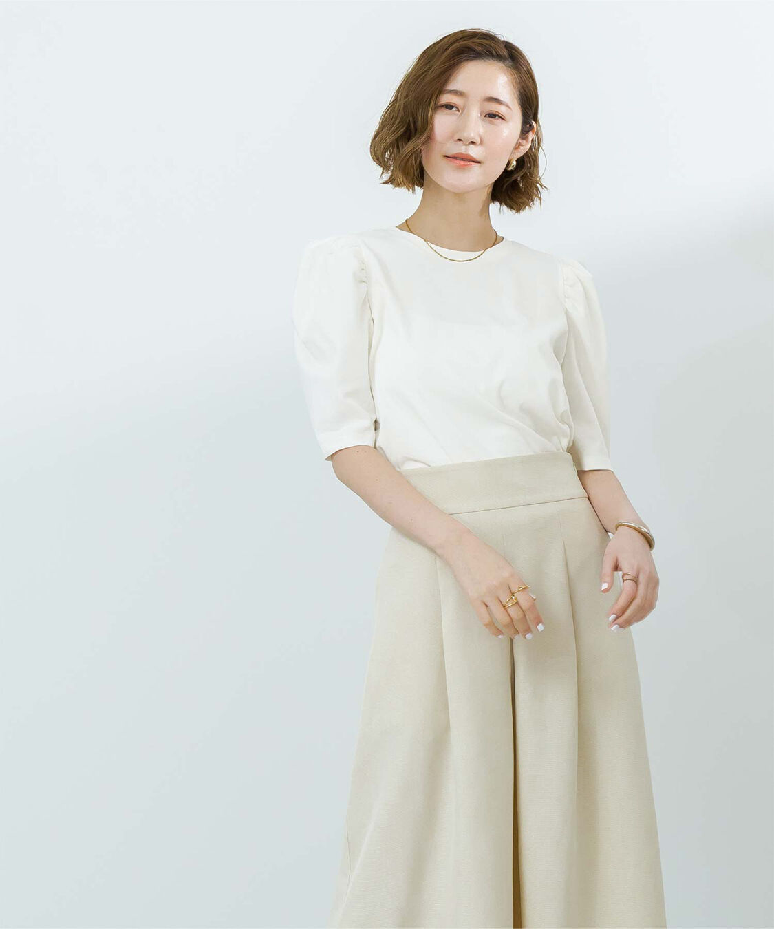 ur's「汗染み防止パフスリーブTシャツ」|Tシャツ・カットソー|