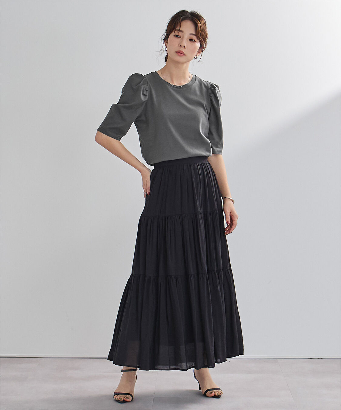 ur's「汗染み防止パフスリーブTシャツ」|Tシャツ・カットソー|