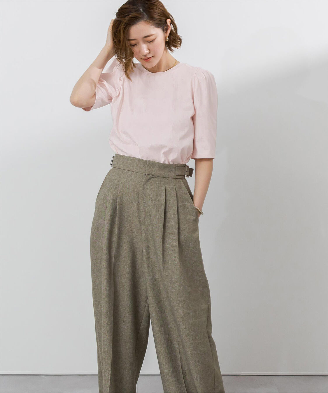 ur's「汗染み防止パフスリーブTシャツ」|Tシャツ・カットソー|