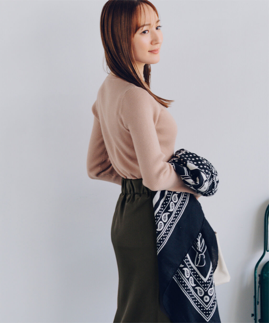 ur's「【星玲奈さんコラボアイテム】フレアスリーブリブニット」|ニット・セーター|