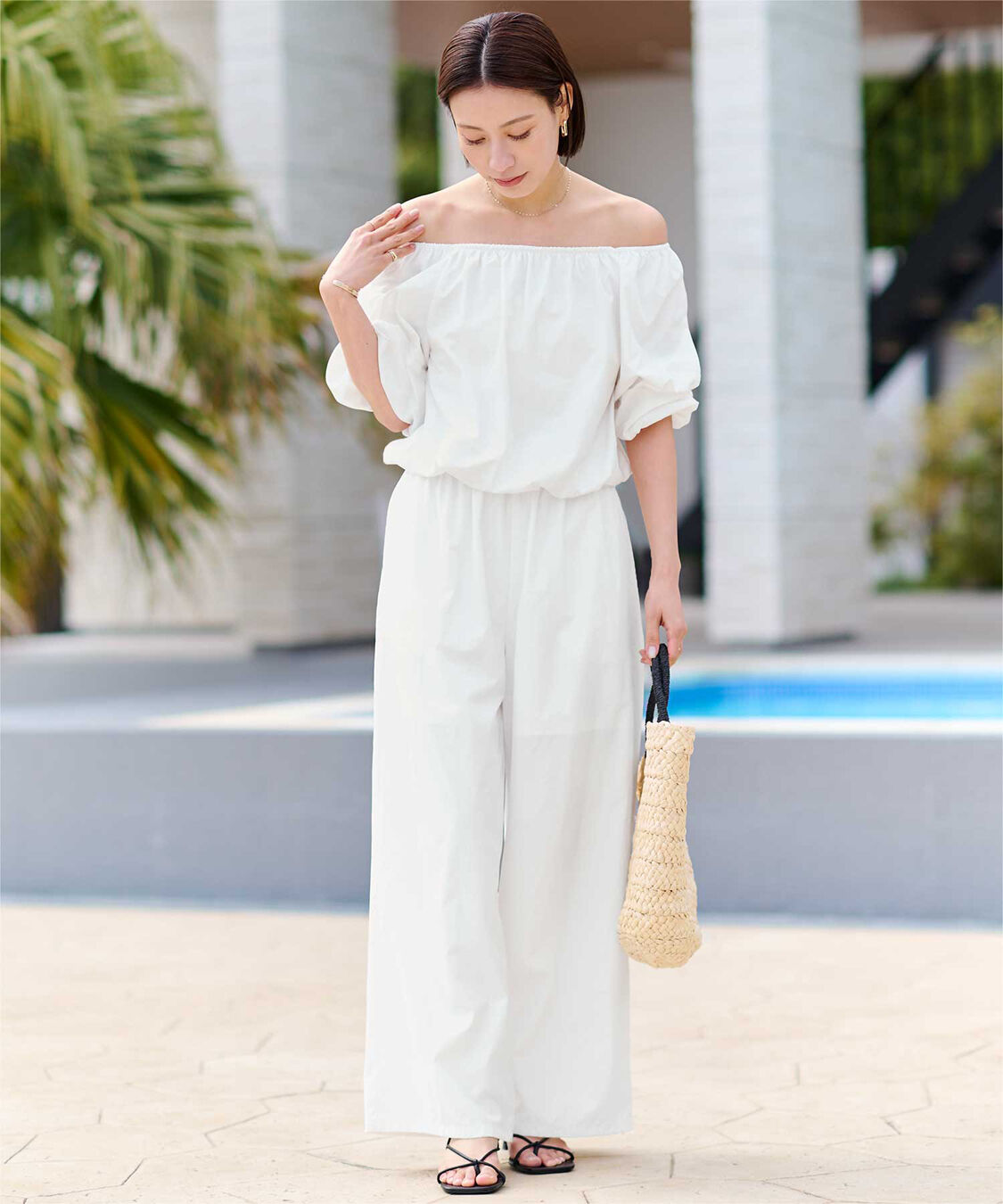 ur's「【黒川翼さんコラボアイテム】撥水オフショルプルオーバー」|シャツ・ブラウス|