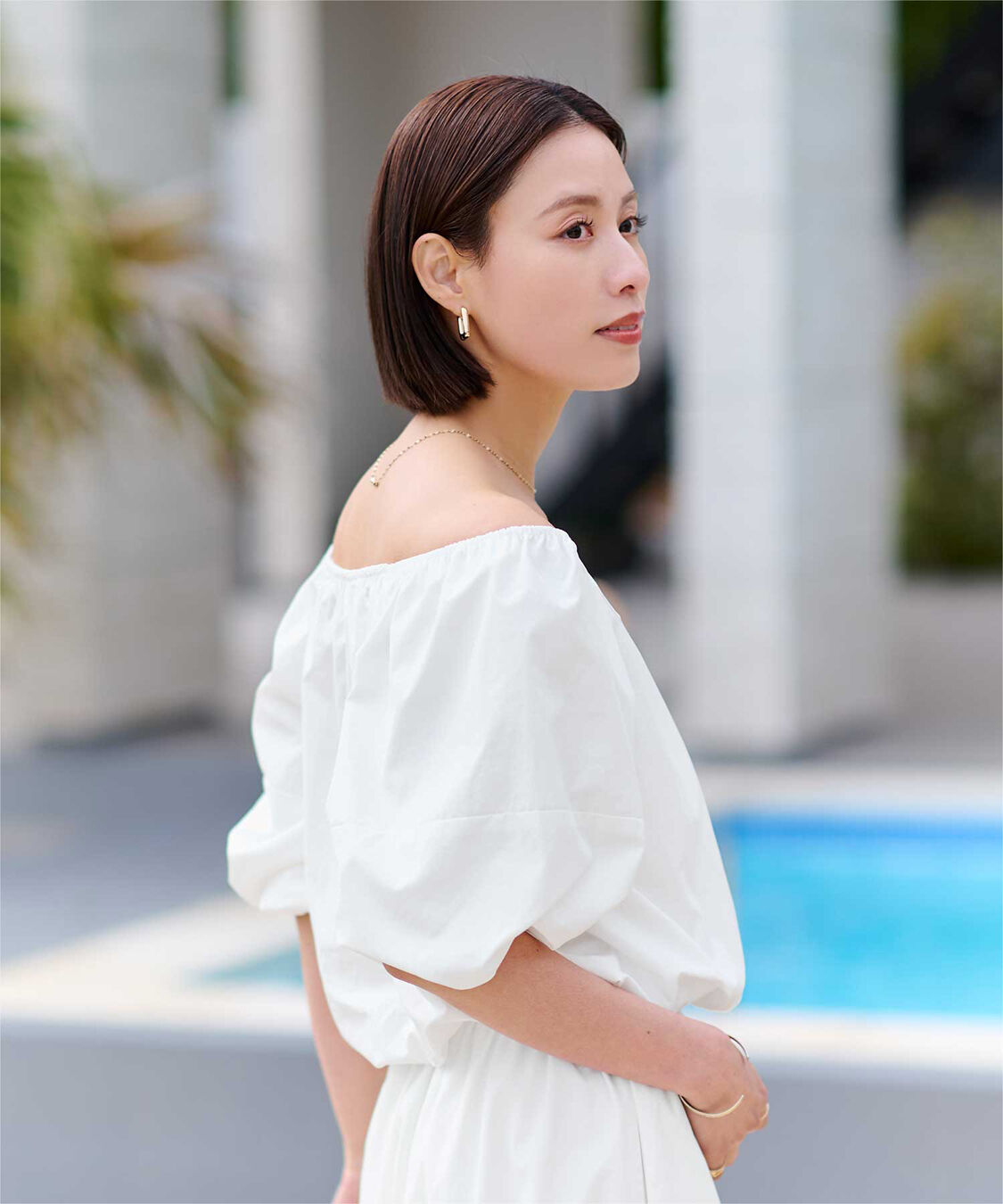 ur's「【黒川翼さんコラボアイテム】撥水オフショルプルオーバー」|シャツ・ブラウス|