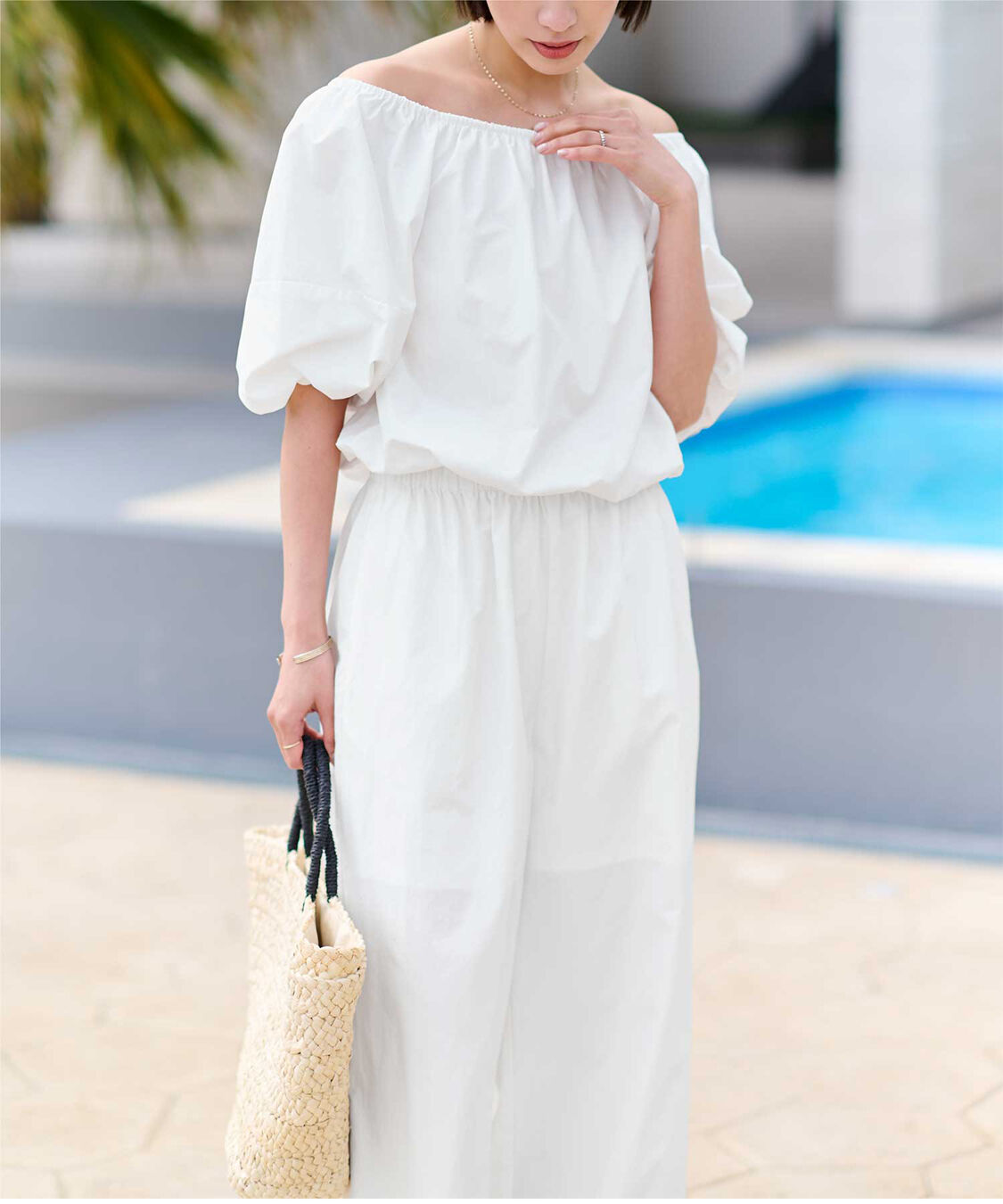 ur's「【黒川翼さんコラボアイテム】撥水オフショルプルオーバー」|シャツ・ブラウス|