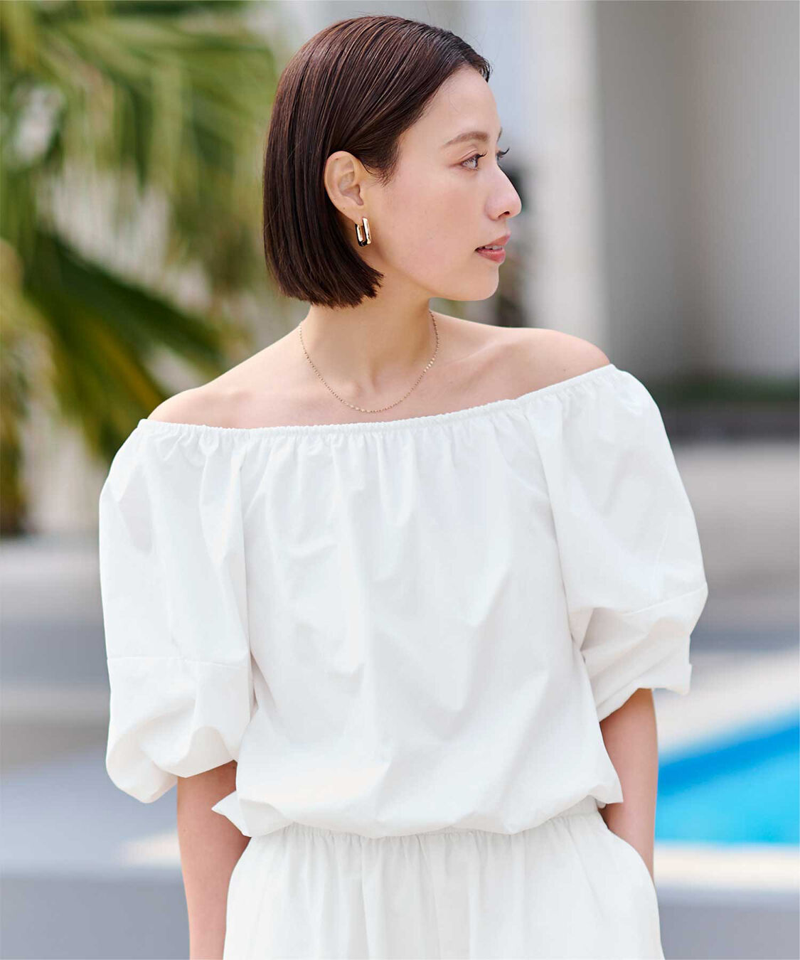 ur's「【黒川翼さんコラボアイテム】撥水オフショルプルオーバー」|シャツ・ブラウス|