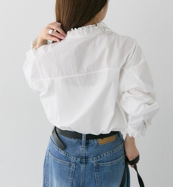  「襟袖プリーツブラウス」|シャツ・ブラウス|
