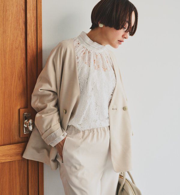  「フラワーモチーフカットワークレースブラウス」|シャツ・ブラウス|