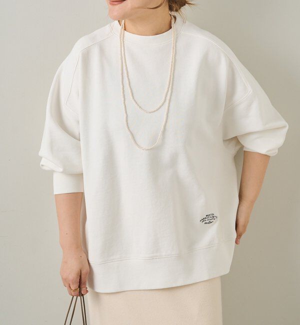  「ロゴ刺繍チュニックスウェット」|プルオーバー|