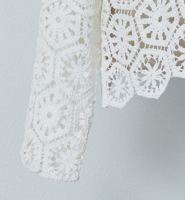  「【リバイバル】カギ針編み風2WAYカーディガン」|カーディガン|