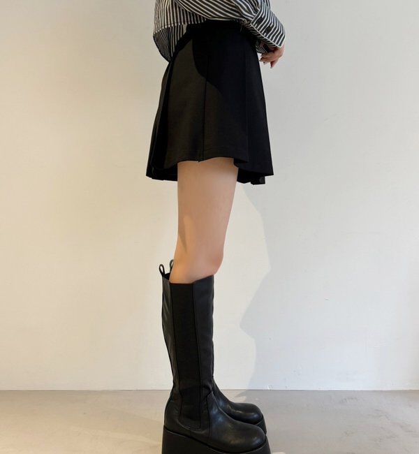  「【マイナス3キロ見え/SNSで話題】厚底サイドゴアロングブーツ」|その他|