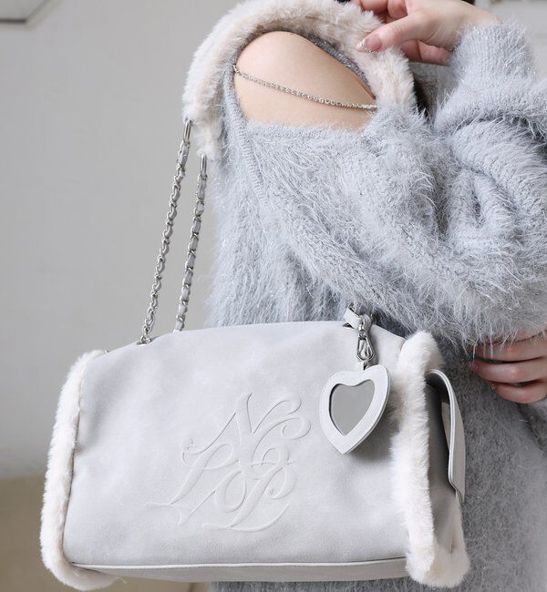  「フェイクムートンエンボスバッグ」|ショルダー・メッセンジャー|