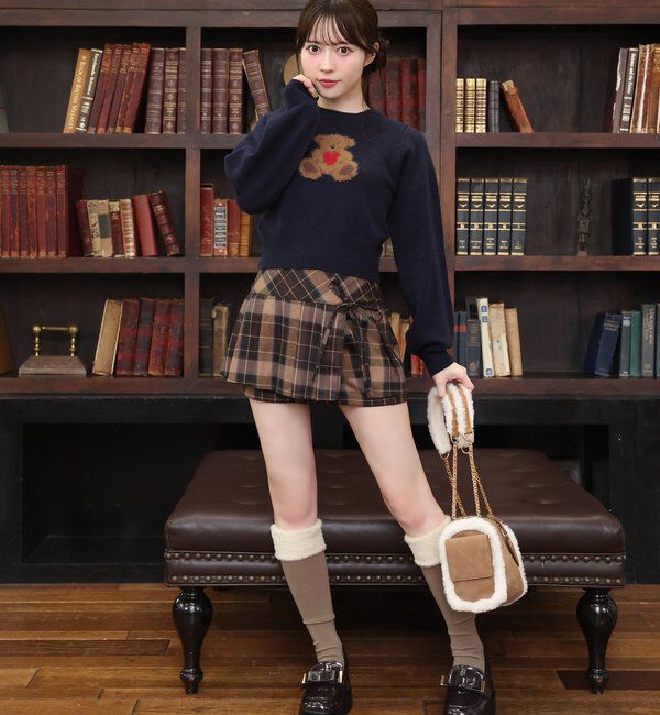  「フェイクムートンエンボスバッグ」|ショルダー・メッセンジャー|