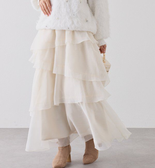  「ティアードロングスカート」|スカート|
