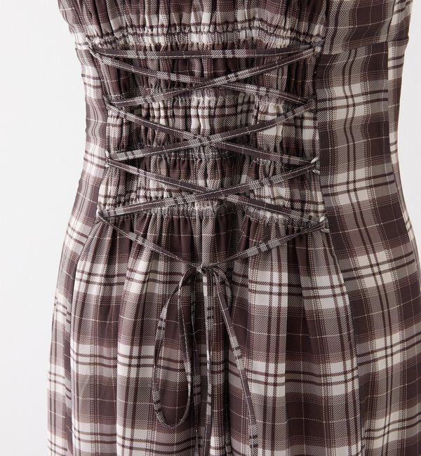  「２枚セットチェックワンピ」|ワンピース|